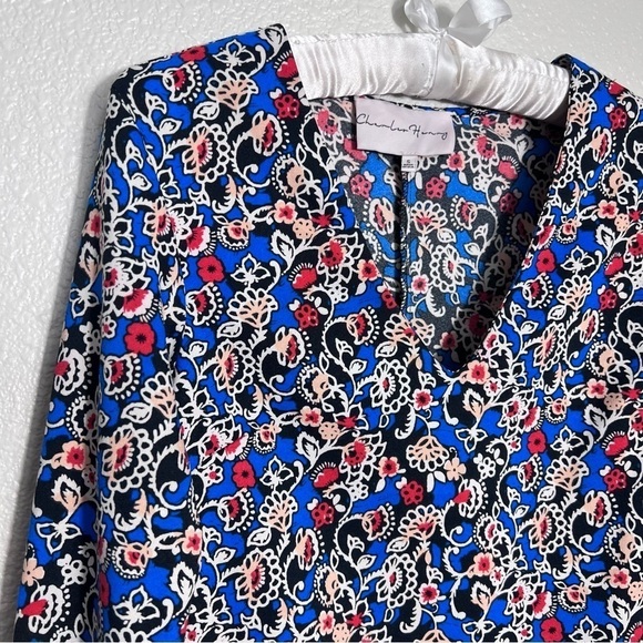 Charles Henry Bell Sleeve Mini Dress Womens Small Bohemian Retro Preppy Classic - Picture 4 of 9